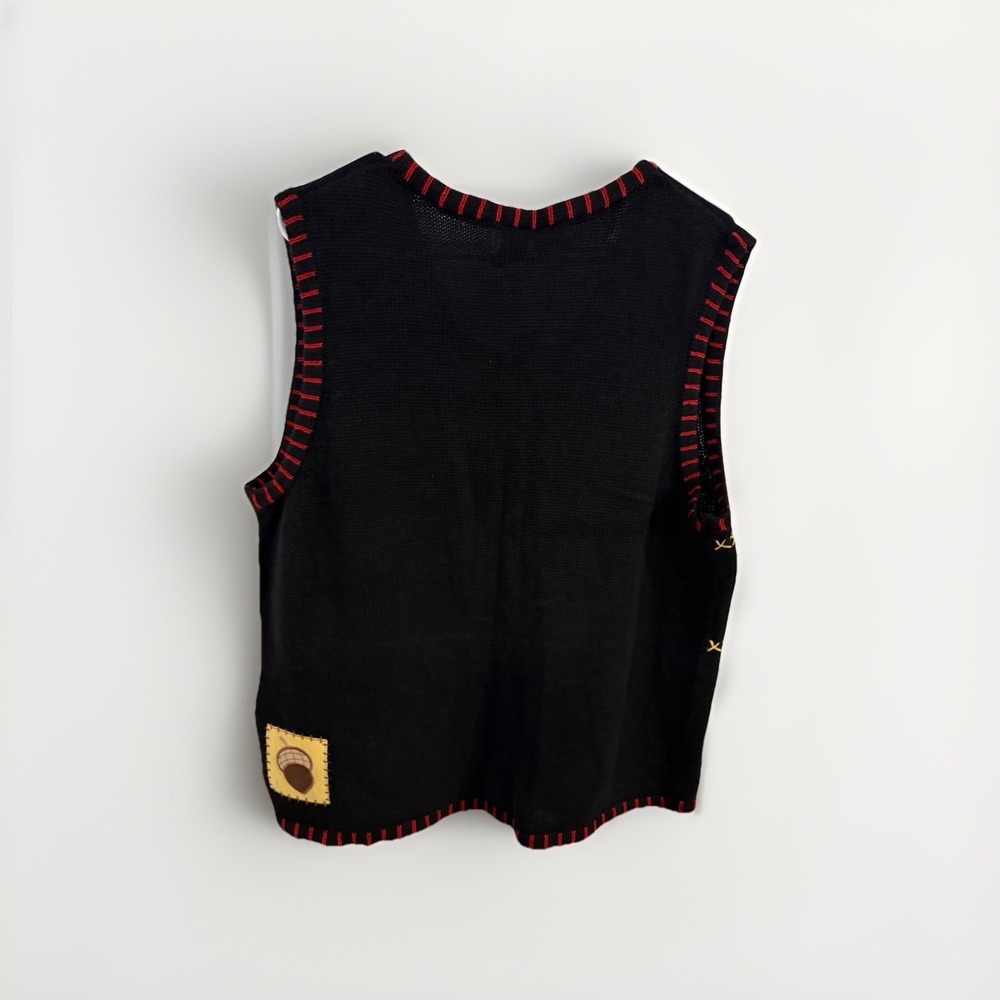 Holiday Editions Fall Autumn Embroidered Cardigan Sweater NWT Sz XL - Picture 9 of 10